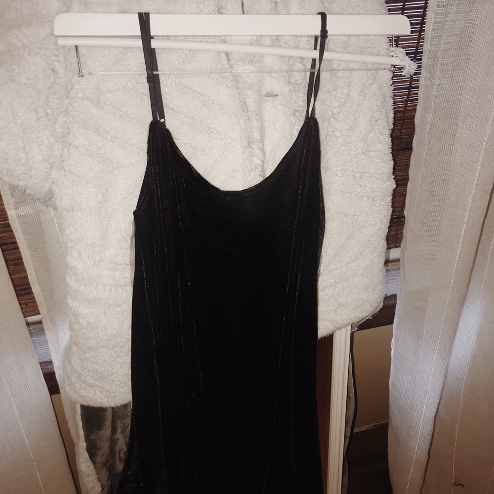 🌸 Beautiful suede short black party dress  🌸